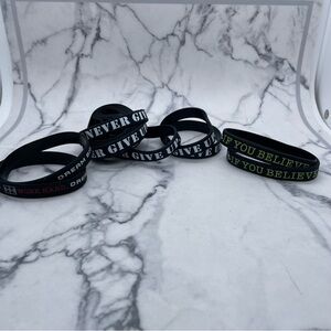 Motivational Silicone Band Bracelets Exercise